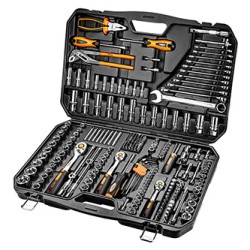 Zestaw narzędzi i nasadek, 10-078, 233 szt, Neo Tools