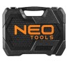 Zestaw kluczy nasadowych, 08-672, nasadki sześciokątne, klucze płaskie, bity,, ze stali chromowo-wanadowej, Neo Tools, EOL
