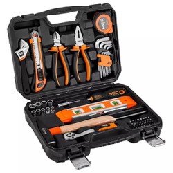 Zestaw narzędzi, 10-200, 60 szt., rozmiar 1/4, walizka, NEO TOOLS