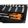 Zestaw kluczy nasadowych, 10-201, 55, rozmiar 1/4, walizka, NEO TOOLS