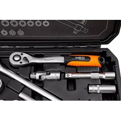 Zestaw kluczy nasadowych, 10-205, 25, rozmiar 1/2, walizka, NEO TOOLS