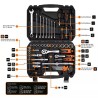 Zestaw kluczy nasadowych, 10-206, 100 szt, rozmiary 1/4 i 1/2, walizka, NEO TOOLS