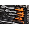 Zestaw kluczy nasadowych, 10-220, 220 szt, rozmiary 1/4, 1/2, 3/8, walizka, NEO TOOLS