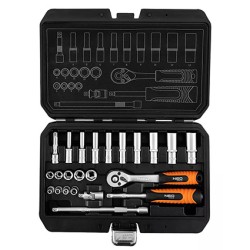 Zestaw kluczy nasadowych, 10-231, 23 szt, rozmiar 1/4, walizka, NEO TOOLS