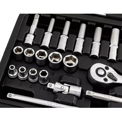 Zestaw kluczy nasadowych, 10-231, 23 szt, rozmiar 1/4, walizka, NEO TOOLS
