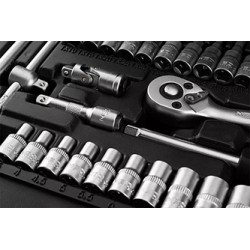 Zestaw kluczy nasadowych, 10-232, 38 szt, rozmiar 1/4, walizka, NEO TOOLS