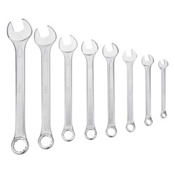 Klucze płasko-oczkowe, 09-751, zestaw 8 szt, 6-19 mm, NEO TOOLS