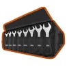 Klucze płaskie dwustronne, 09-860, Zestaw 8szt, 5.5-27 mm, MIĘKKIE ETUI, NEO TOOLS