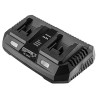 Ładowarka podwójna do akumulatorów, 230V, 58G085, Energy+, Graphite