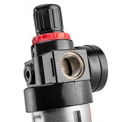 Filtr odwadniacz 1/2,z reduktorem ciśnienia z z hartowanej stali, 14-732, wysoka przepustowość filtra, NEO TOOLS