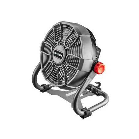 Wentylator z 58G080, zasilanie z sieci lub akumulatora, Graphite