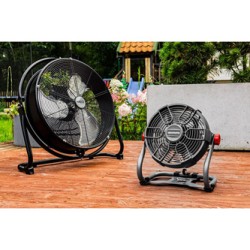 Wentylator z 58G080, zasilanie z sieci lub akumulatora, Graphite