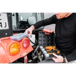Lutownica do plastiku 50W, 4 typy zszywek po 50szt , 230V 50Hz, pomarańczowa