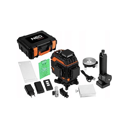 Laser 3D 16 linii, zielony, walizka NEO TOOLS 75-141