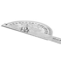 Kątomierz z linijką NEO TOOLS 0-100 mm, linijka, kątomierz, stal nierdzewna