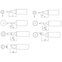 Zestaw grotów lutowniczych NEO TOOLS Lutownice, 7 rodzajów grotów, stalowe, wszechstronne zastosow