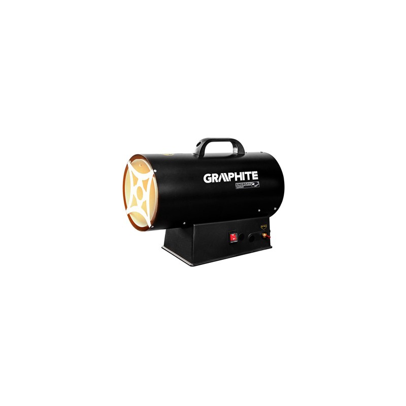 Nagrzewnica gazowa Graphite 58GE101, 3000W, do ogrzewania powierzchni w magazynach i budowach, EOL