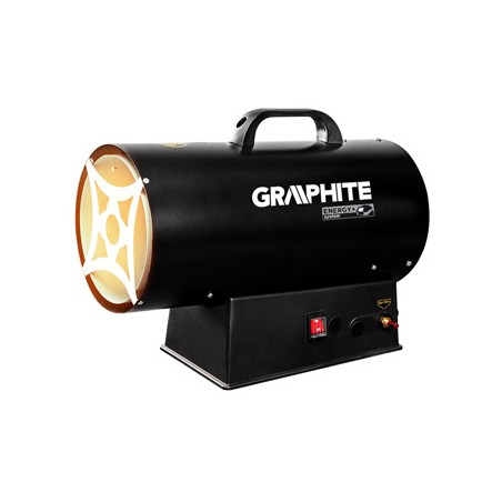 Nagrzewnica gazowa Graphite 58GE101, 3000W, do ogrzewania powierzchni w magazynach i budowach, EOL