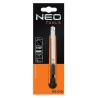 Neo Tools nóż z kołkiem odłamującym, 0.4mm, 216mm, metalowe prowadnice, obudowa z tworzywa sztucznego