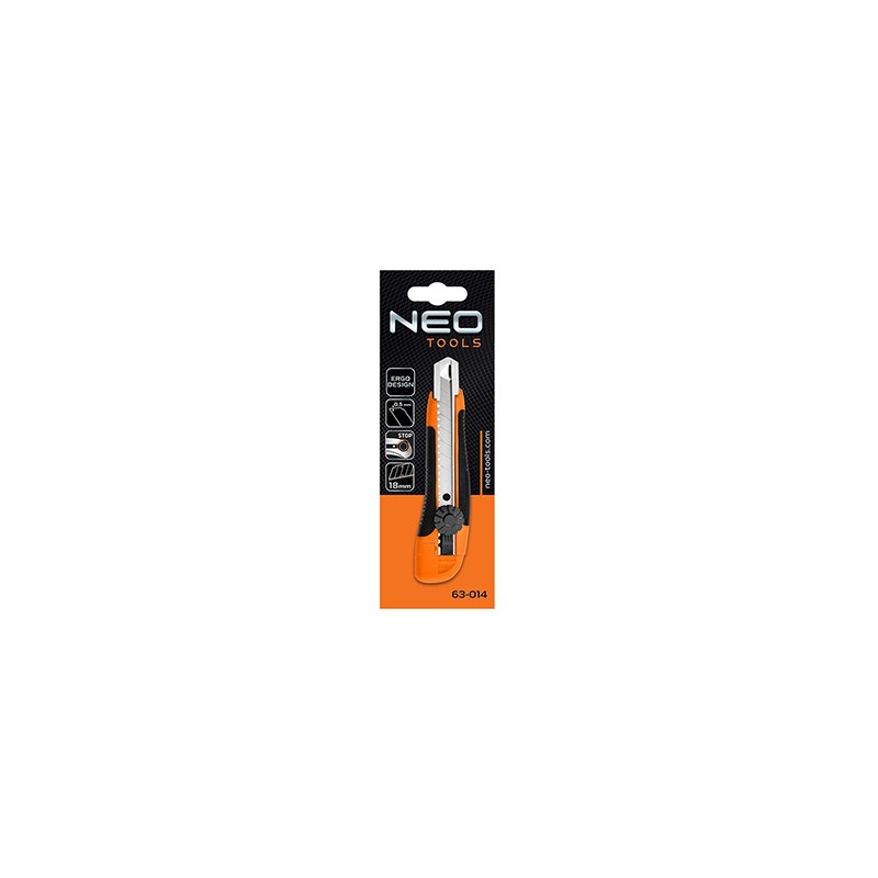 Neo Tools nóż z kołkiem odłamującym, 0.5mm, antypoślizgowa, ergonomiczna konstrukcja