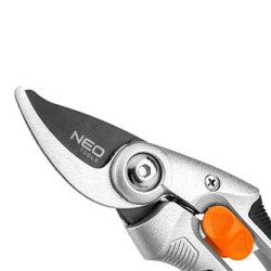 Neo Tools Sekator ogrodowy, średnica cięcia 20mm, długość 210mm, długość ostrza 46mm, stalowe ostrze, aluminiowa rękojeść
