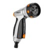 NEO TOOLS Zraszacz pistoletowy 7 funkcji, blokada spustu, pomarańczowo-czarna, 15-706