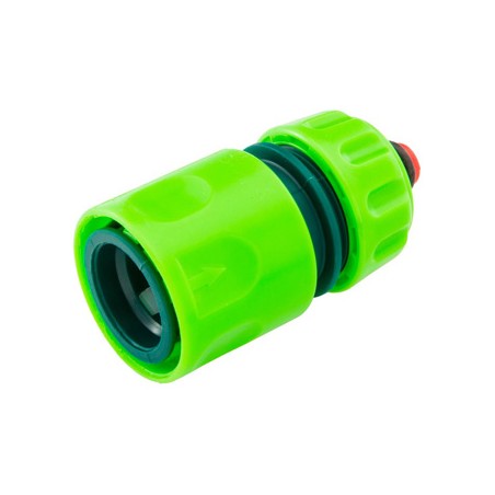 Verto szybkozłączka z funkcją Stop tworzywo sztuczne,, 1/2", zielona, 15G721