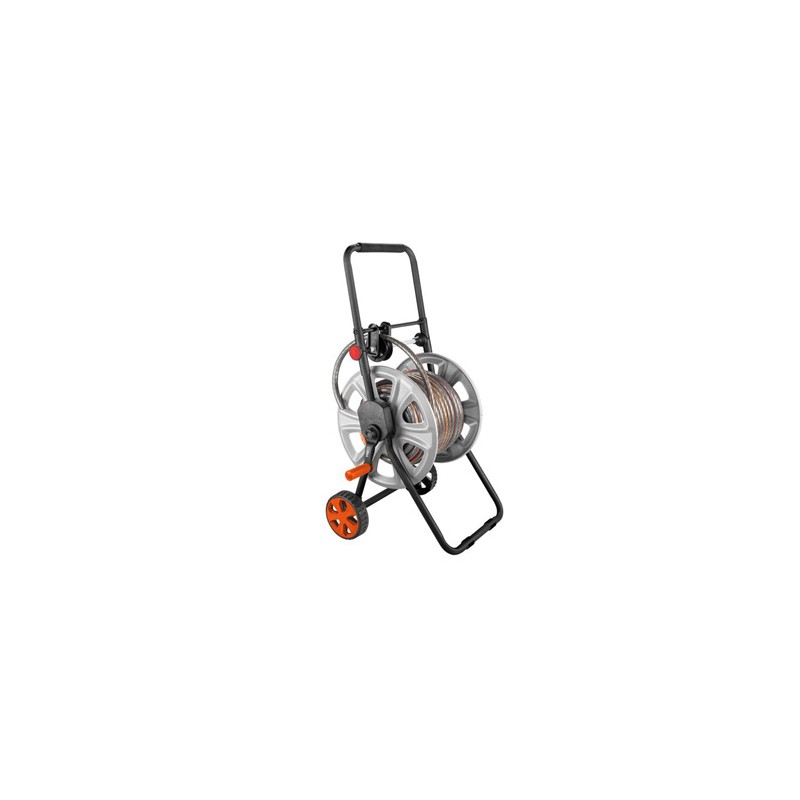 NEO TOOLS Wózek na wąż ogrodowy z prowadnicą do 60m 1/2" lub 20m 3/4", szaro-czarny, 15-792
