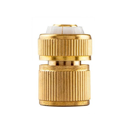 NEO TOOLS szybkozłączka do węża ogrodowego materiał mosiądz, 1/2", złota, 15-730