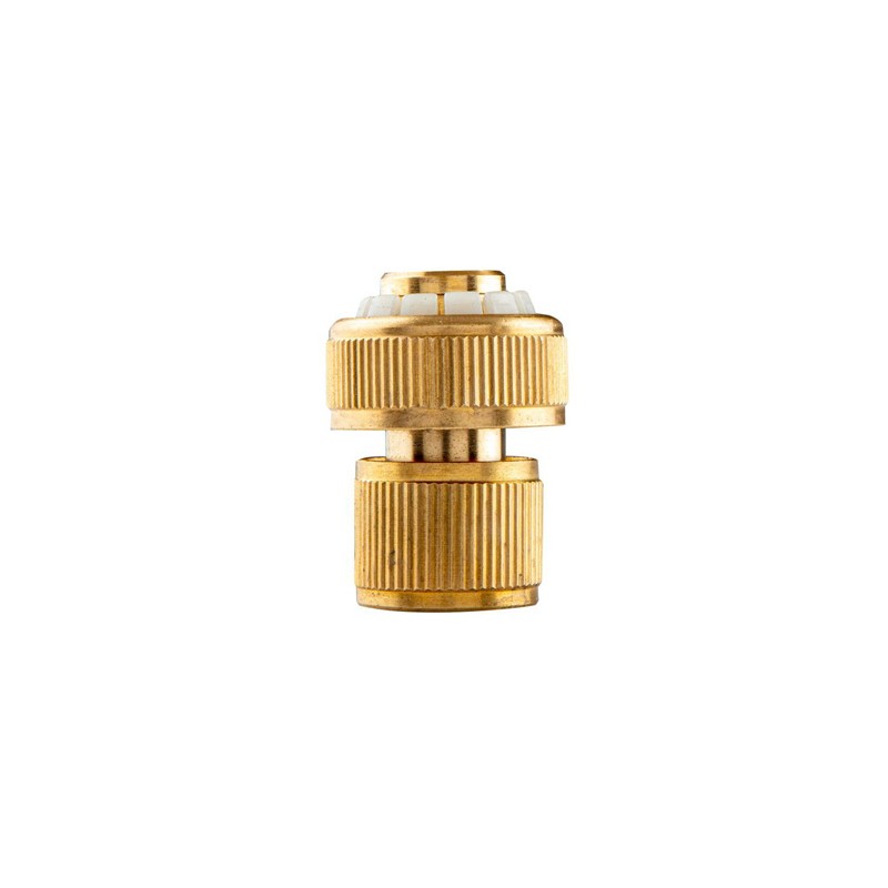 NEO TOOLS szybkozłączka z funkcją Stop materiał mosiądz, 3/4", złota, 15-733