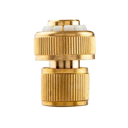 NEO TOOLS szybkozłączka z funkcją Stop materiał mosiądz, 3/4", złota, 15-733