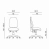 Powerton ERGO ANNA Ergonomiczny fotel biurowy, Czerwony