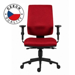 Powerton ERGO HANA Ergonomiczny fotel biurowy, Czerwony