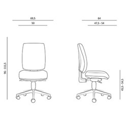 Powerton ERGO HANA Ergonomiczny fotel biurowy, Czerwony
