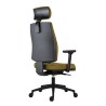 Powerton ERGO JANA Ergonomiczny fotel biurowy, żółta