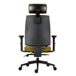 Powerton ERGO JANA Ergonomiczny fotel biurowy, żółta
