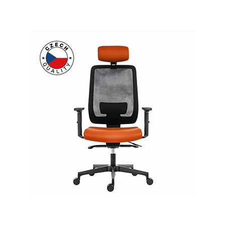 Powerton ERGO LUCIE Ergonomiczny fotel biurowy, Pomarańczowy