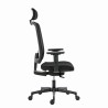 Powerton ERGO LUCIE Ergonomiczny fotel biurowy, Czarny