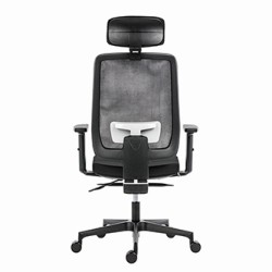 Powerton ERGO LUCIE Ergonomiczny fotel biurowy, Czarny
