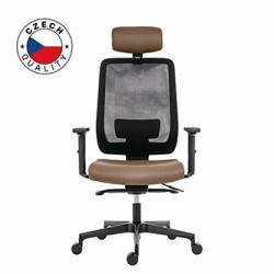 Powerton ERGO LUCIE Ergonomiczny fotel biurowy, Beż