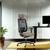 Powerton ERGO LUCIE Ergonomiczny fotel biurowy, Beż