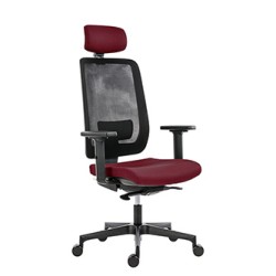 Powerton ERGO LUCIE Ergonomiczny fotel biurowy, Czerwony