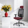 Powerton ERGO LUCIE Ergonomiczny fotel biurowy, Czerwony