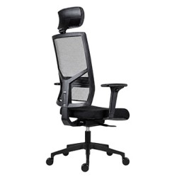 Powerton ERGO MARIE Ergonomiczny fotel biurowy, Czarny