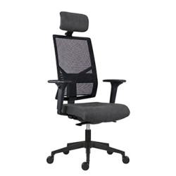 Powerton ERGO MARIE Ergonomiczny fotel biurowy, Ciemnoszary