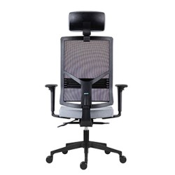 Powerton ERGO MARIE Ergonomiczny fotel biurowy, Jasnoszary