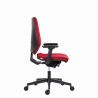 Powerton ERGO SIMA Ergonomiczny fotel biurowy, Czerwony
