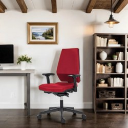 Powerton ERGO SIMA Ergonomiczny fotel biurowy, Czerwony