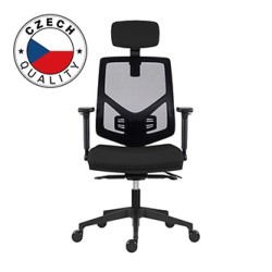 Powerton ERGO TINA Ergonomiczny fotel biurowy, Czarny