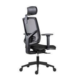 Powerton ERGO TINA Ergonomiczny fotel biurowy, Czarny